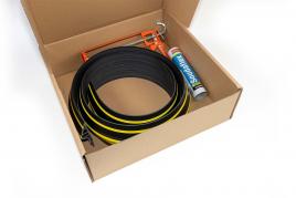 30mm Black / Yellow Garage Threshold Seal Kit gallery image 2