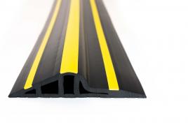 30mm Black / Yellow Rubber Garage Threshold Seal gallery image 2